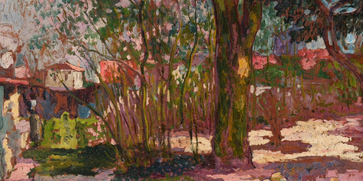 Enfants de l’artiste au parc